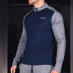 RawGear RAW GEAR Bradley Martyn's 1/4 Zip Navy Blue Model# RG512 Size M ✨NEW